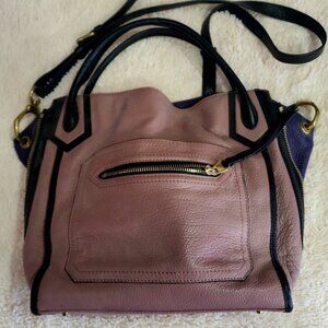 orYANY Three-tone Leather Convertible Tote